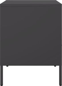 vidaXL vidaXL Szafki nocne, 2 szt., czarne, 36x39x50,5 cm, stal walcowana 7