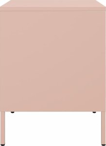 vidaXL vidaXL Szafki nocne, 2 szt., różowe, 36x39x50,5 cm, stal 6