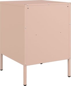 vidaXL vidaXL Szafki nocne, 2 szt., różowe, 36x39x50,5 cm, stal 7