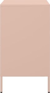 vidaXL vidaXL Szafki nocne, 2 szt., różowe, 36x39x68 cm, stal walcowana 6