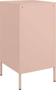 vidaXL vidaXL Szafki nocne, 2 szt., różowe, 36x39x68 cm, stal walcowana 7
