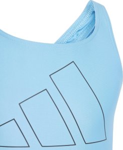 Adidas Kostium kąpielowy dla dziewczynki adidas Performance Big Bars jasnoniebieski IR9625 140cm 3