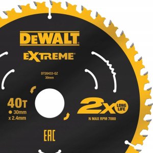 Dewalt DT20433 Tarcza pilarska do drewna 210x30mm 40 zębów 3
