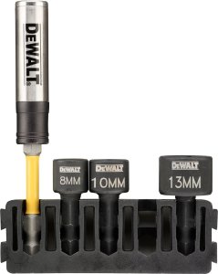 Dewalt DEWALT IMPACT SOCKET SET 3 pcs. +1/4" HANDLE 1