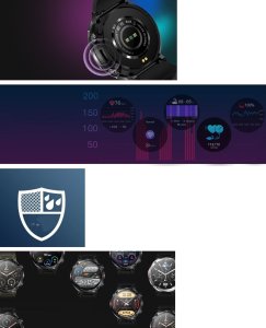 Smartwatch Gravity Zegarek męski SMARTWATCH GRAVITY GT21-6 BK/RD/BK 7