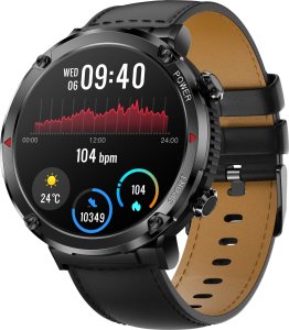 Smartwatch Gravity Zegarek męski SMARTWATCH GRAVITY GT21-3 BK/BK LEATHER / BK 2