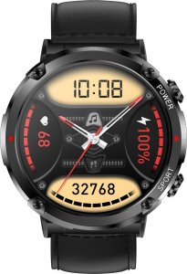 Smartwatch Gravity Zegarek męski SMARTWATCH GRAVITY GT21-3 BK/BK LEATHER / BK 4