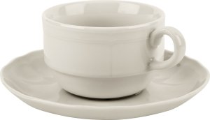 Karolina Filiżanka 300 ml ze spodkiem Castel Cream 4