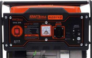 Agregat Kraft&Dele Agregat prądotwórczy jednofazowy 1,5 kW /  1,7 kW KD3142 4