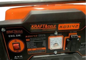 Agregat Kraft&Dele Agregat prądotwórczy jednofazowy 1,5 kW /  1,7 kW KD3142 6