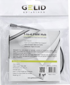 Gelid Gelid FC-PWM-04 rozgałęziacz złącza 4pin PWM 1 na 4 5
