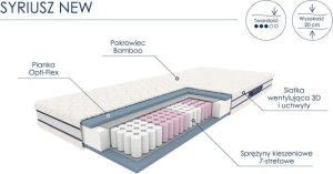 Optimum Materac kieszeniowy SYRIUSZ NEW 160x200 OPTI-MED 2