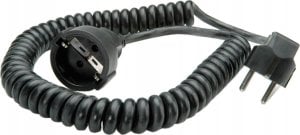 Kabel zasilający TRITON BACHMANN przedłużacz spiralny z uziemieniem 230V/16A, czarny, 2 m 1