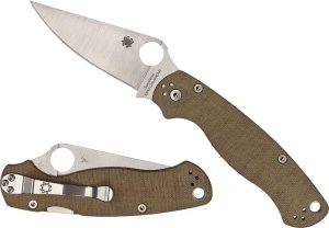 Spyderco Spyderco PARA MILITARY 2 CRU-WEAR MICARTA PLAIN C81MPCW2 1