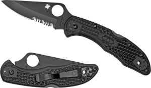 Spyderco Spyderco DELICA 4 FRN BLACK BLADE COMBO C11PSBBK 1