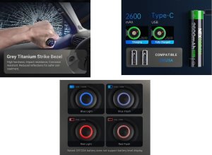 Latarka NEXTORCH Nextorch TA30C Ricaricabile 1600 Lumens LED 8