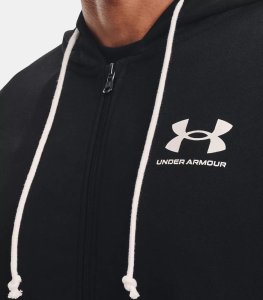 Under Armour Bluza UNDER ARMOUR Męska Na zamek z kapturem UA Rival Terry Czarna M 13