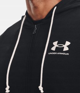 Under Armour Bluza UNDER ARMOUR Męska Na zamek z kapturem UA Rival Terry Czarna M 16
