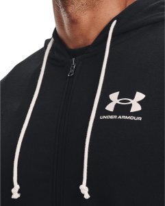Under Armour Bluza UNDER ARMOUR Męska Na zamek z kapturem UA Rival Terry Czarna M 5