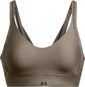 Under Armour Stanik treningowy Under Armour UA Infinity Low 2.0 Strap Bra Brązowy M 1