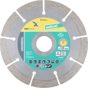 Wolfcraft Tarcza diamentowa 125 do cięcia uniwersalna PRO, wolfcraft 1