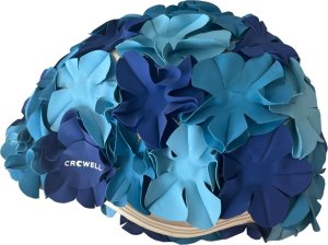 Crowell Czepek pływacki Crowell Kwiaty Flower niebieski kol.3 1