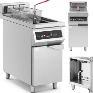 Royal Catering Frytownica indukcyjna wolnostojąca z szafką 30 l 60-190 C 380 V 10000 W 1