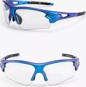 RockBros Okulary rowerowe fotochromowe z filtrem UV 400 niebieskie 11