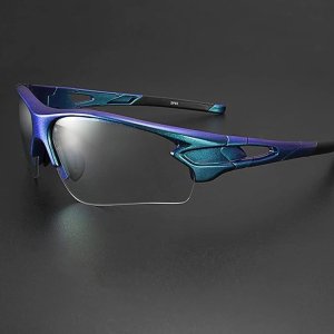 RockBros Okulary rowerowe fotochromowe z filtrem UV 400 niebieskie 9
