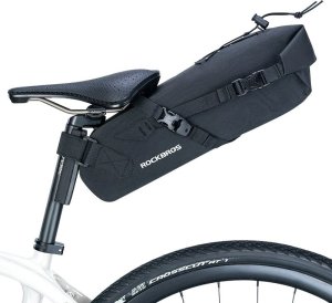 RockBros Torba rowerowa pod siodełko z regulacją wielokości 3L - czarna 1