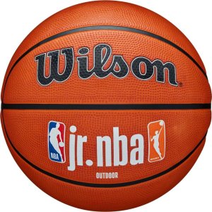 Wilson Piłka do koszykówki JR NBA Logo Auth Outdoor pomarańczowa (WZ3011801XB7) 1