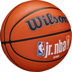 Wilson Piłka do koszykówki JR NBA Logo Auth Outdoor pomarańczowa (WZ3011801XB7) 3