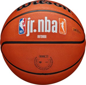 Wilson Piłka do koszykówki JR NBA Logo Auth Outdoor pomarańczowa (WZ3011801XB7) 4