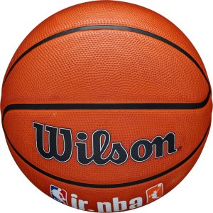 Wilson Piłka do koszykówki JR NBA Logo Auth Outdoor pomarańczowa (WZ3011801XB7) 6