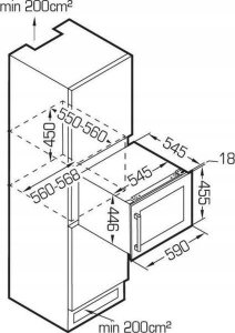 Chłodziarka do wina Kluge Kluge KCW2801B WINIARKA 60 cm DO ZABUDOWY 3