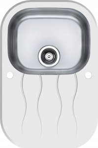 Zlewozmywak Alveus WAVE 20 zlewozmywak szklany biały odwracalny 4