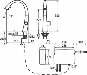 Bateria kuchenna KWC KWC Zoe Touch Light PRO stal szlachetna 8