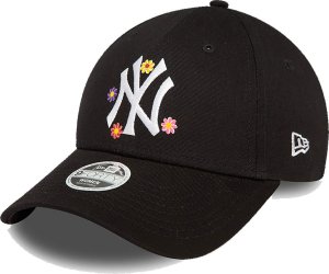 New Era Czapka z daszkiem NEW ERA damska NYY Flower 9FORTY czarna 1