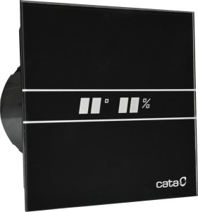 Cata Wentylator łazienkowy CATA E100 GTH Czarny z czujnikiem wilgotności 4