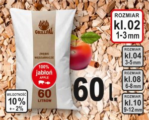 Grillpal Zrębki wędzarnicze JABŁOŃ KL-02/60L GRILLPAL 1