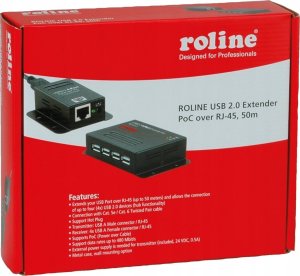 Roline Przedłużacz USB 2.0 przez RJ45, 4x USB, maks. 50m 3