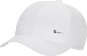 Nike Czapka bejsbolówka NIKE Dri-FIT Club Dziecięca Metal Logo Swoosh BIAŁA 1