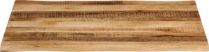 vidaXL Blat stołu z krawędzią 90x80x3,8 cm, drewno mango 3