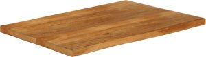 vidaXL Blat stołu z krawędzią 100x60x2,5 cm, drewno mango 2