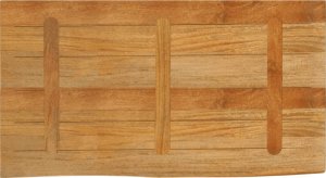 vidaXL Blat stołu z krawędzią 100x60x2,5 cm, drewno mango 5
