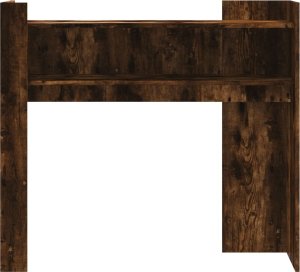 vidaXL Stolik konsolowy, przydymiony dąb, 100x35x90 cm 4