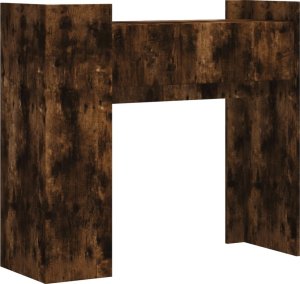 vidaXL Stolik konsolowy, przydymiony dąb, 100x35x90 cm 6