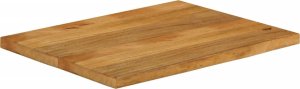 vidaXL Blat stołu z krawędzią 80x60x2,5 cm, drewno mango 2