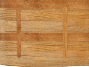 vidaXL Blat stołu z krawędzią 80x60x2,5 cm, drewno mango 5