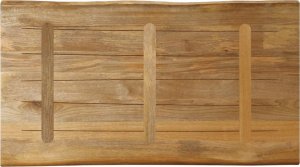 vidaXL Blat stołu z krawędzią 100x60x2,5 cm, drewno mango 5